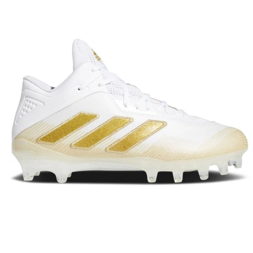 Adidas Freak 21 White Gold Metallic Football Sneaker Cleats